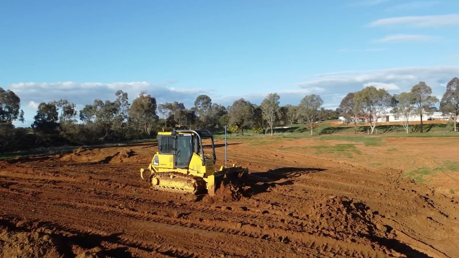 Bulldozer, Bulk push & spread